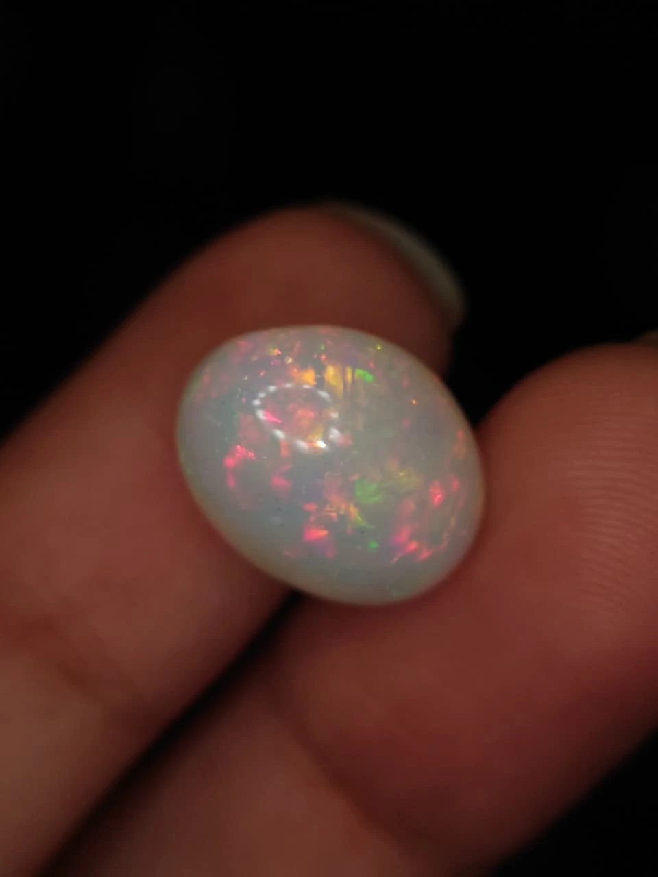 5.9ct Natural White Ethiopian Opal — view 4